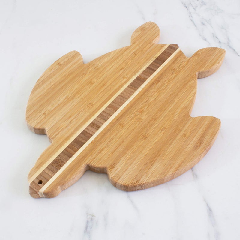 Totally Bamboo Sea Turtle Shaped Cutting Board and Charcuterie Serving Tray, Great for Wall Display - Image 5